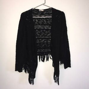 Black drape Pullover